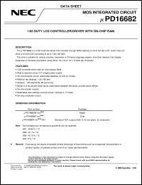 datasheet for UPD16682P-XXX by NEC Electronics Inc.
