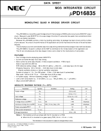 datasheet for UPD16835G3 by NEC Electronics Inc.