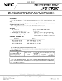 datasheet for UPD17P207GF-001-3B9 by NEC Electronics Inc.