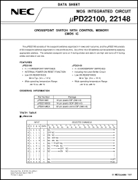 datasheet for UPD22100GS by NEC Electronics Inc.
