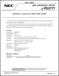 datasheet for UPD3777CY by NEC Electronics Inc.