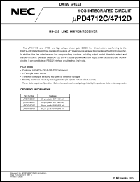datasheet for UPD4712DGT by NEC Electronics Inc.
