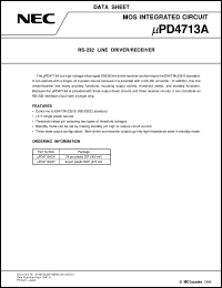 datasheet for UPD4713AGT by NEC Electronics Inc.