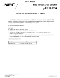 datasheet for UPD4724GS-GJG-E2 by NEC Electronics Inc.