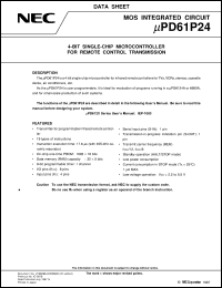 datasheet for UPD61P24CS by NEC Electronics Inc.