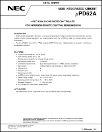 datasheet for UPD62AMC-XXX-5A4 by NEC Electronics Inc.