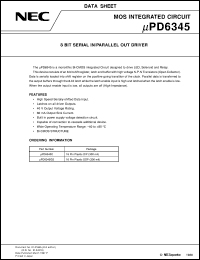 datasheet for UPD6345C by NEC Electronics Inc.