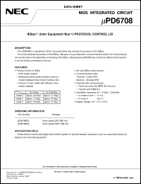 datasheet for UPD6708CX by NEC Electronics Inc.