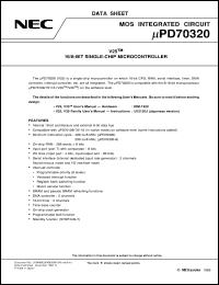 datasheet for UPD70320GJ(A)-5BG by NEC Electronics Inc.