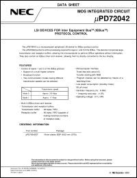 datasheet for UPD72042GT by NEC Electronics Inc.