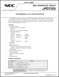 datasheet for UPD7225G00 by NEC Electronics Inc.