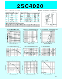 datasheet for 2SC4020 by Sanken Electric Co.