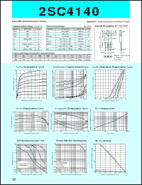 datasheet for 2SC4140 by Sanken Electric Co.