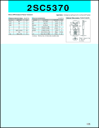 datasheet for 2SC5370 by Sanken Electric Co.