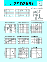 datasheet for 2SD2081 by Sanken Electric Co.
