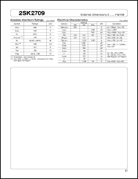 datasheet for 2SK2709 by Sanken Electric Co.