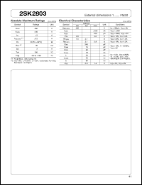 datasheet for 2SK2803 by Sanken Electric Co.