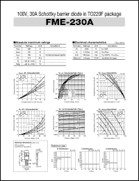 datasheet for FME-230A by Sanken Electric Co.