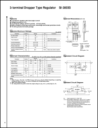 datasheet for SI-3003S by Sanken Electric Co.