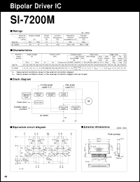 datasheet for SI-7200M by Sanken Electric Co.