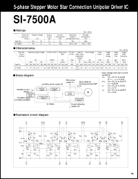 datasheet for SI-7500A by Sanken Electric Co.