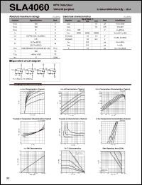 datasheet for SLA4060 by Sanken Electric Co.