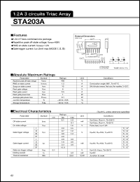 datasheet for STA203A by Sanken Electric Co.