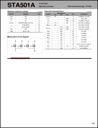 datasheet for STA501A by Sanken Electric Co.