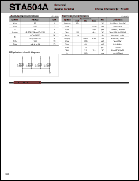 datasheet for STA504A by Sanken Electric Co.