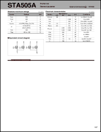 datasheet for STA505A by Sanken Electric Co.