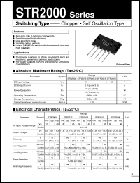 datasheet for STR2024 by Sanken Electric Co.