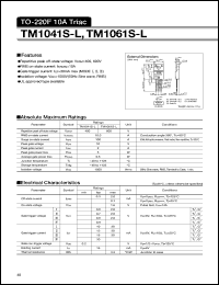 datasheet for TM1041S-L by Sanken Electric Co.