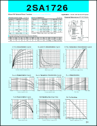 datasheet for 2SA1726 by Sanken Electric Co.