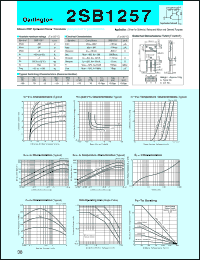 datasheet for 2SB1257 by Sanken Electric Co.
