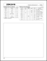 datasheet for 2SK2419 by Sanken Electric Co.