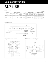 datasheet for SI-7115B by Sanken Electric Co.