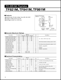 datasheet for TF821M by Sanken Electric Co.