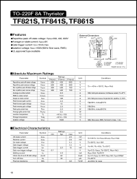 datasheet for TF821S by Sanken Electric Co.