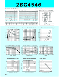datasheet for 2SC4546 by Sanken Electric Co.