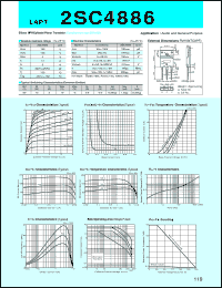 datasheet for 2SC4886 by Sanken Electric Co.