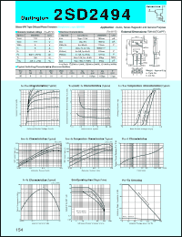 datasheet for 2SD2494 by Sanken Electric Co.