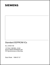 datasheet for SLA24C01-D by Infineon (formely Siemens)