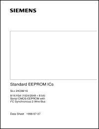 datasheet for SLE24C08-S by Infineon (formely Siemens)