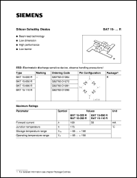 datasheet for BAT15-110R by Infineon (formely Siemens)