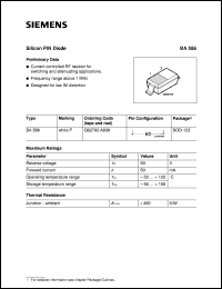 datasheet for BA586 by Infineon (formely Siemens)
