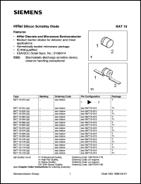 datasheet for BAT15-033H by Infineon (formely Siemens)