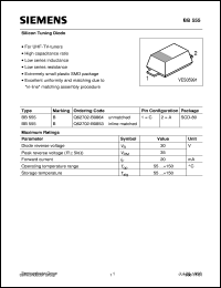 datasheet for BB555 by Infineon (formely Siemens)