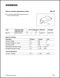 datasheet for BB619 by Infineon (formely Siemens)