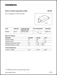 datasheet for BB620 by Infineon (formely Siemens)