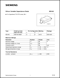 datasheet for BB640 by Infineon (formely Siemens)